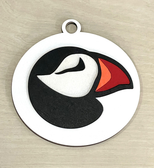 Christmas Tree Decorations / SH-CTD-107: Puffin - Two Sided