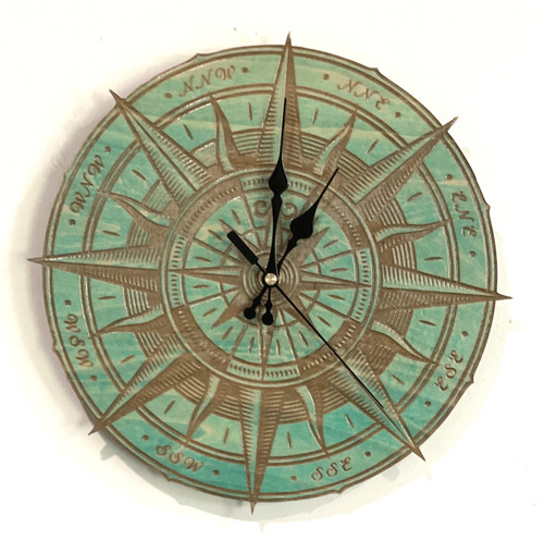 Clocks - Newfoundland Motifs / HD-CN-28: Compass Clock