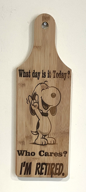 Wall Art - Words of Wisdom / HD-WAWI-1774: What day is it today? (Natural) - Laser Engraved Panel