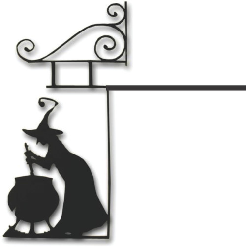 Doorway Toppers / HD-DT-66: Witch Stirring Cauldrun Pot (Black)