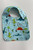 Baby Bibs / BI-B-1: Dino (Light Blue) - Square