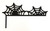 Doorway Toppers / HD-DT-88: Spider Webs (Black)