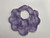 Baby Bibs - Scallop Edge / BI-BS-7: Light Purple Branches - Scallop Edge