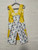 Aprons / DK-AM-3: Criss - Cross Bluie (White and Yellow Marble)