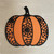 Wall Art - Halloween / SH-HWA-30: Spider Pumpkin (Black / Orange)