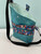 Cross Body Bags / HB-CB-6: Feathers (Teal)
