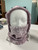 Hoodie Scarfs / H-HS-7: Pink Snowflakes