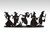 Doorway Toppers / HD-DT-65: Dancing Witches (Black)