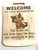 Wall Art - Words of Wisdom / HD-WAWI-1811: Excuse Me - Cat Welcome to our Bathroom (Natural) - Cutting Board