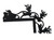 Doorway Toppers / HD-DT-37: Santa and 3 Deer Sleigh (Red)