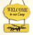 Wall Art - Words of Wisdom / HD-WAWI-44: Welcome to our Camp (Purple) - 2 Panel