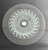 Wall Art - Words of Wisdom / HD-WAWI-3026: Glass Lazy Susan - Waves Geometric Design - 1/4" Tempered Glass