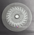 Wall Art - Words of Wisdom / HD-WAWI-3026: Glass Lazy Susan - Waves Geometric Design - 1/4" Tempered Glass