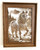 Wall Art - Words of Wisdom / HD-WAWI-8016: Engraved Image: Horse - 8 x 11 Engraving - Brown Frame