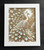 Wall Art - Words of Wisdom / HD-WAWI-8022: Engraved Image: Peacock (Blue) - 8 x 11 Engraving - Black Frame