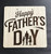 Wall Art - Words of Wisdom / HD-WAWI-9028: Happy Fathers Day (Natural) - Laser Engraved Panel