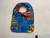 Baby Bibs / BI-B-31: Firefighting Dog (Blue) - Square