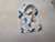 Baby Bibs / BI-B-41: Blue Whales (White) - Square