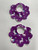 Baby Bibs - Scallop Edge / BI-BS-10: White Unicorn (Purple) - Scallop Edge