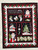Wall Hangings / Q-WH-24: Merry Christmas (Black and Reds)