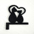 Doorway Toppers / HD-DT-22: 2 Loving Cats (Black)