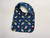 Baby Bibs / BI-B-61: Mickey, Daffy (Dark Blue) - Square