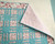 Twin or Single / Q-TS-23: Pink Flowers (Teal and Pink)
