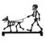 Doorway Toppers / HD-DT-59: Dead walking the Dog (Black)