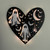 Wall Art - Halloween / SH-HWA-60: Ghosts in a Heart (Black / White)