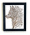 Wall Art - Words of Wisdom / HD-WAWI-313: Engraved Image: Tree Scene - Wolf - Laser Engraved Picture with Black Frame