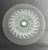 Wall Art - Words of Wisdom / HD-WAWI-3026: Glass Lazy Susan - Waves Geometric Design - 1/4" Tempered Glass