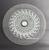 Wall Art - Words of Wisdom / HD-WAWI-3026: Glass Lazy Susan - Waves Geometric Design - 1/4" Tempered Glass