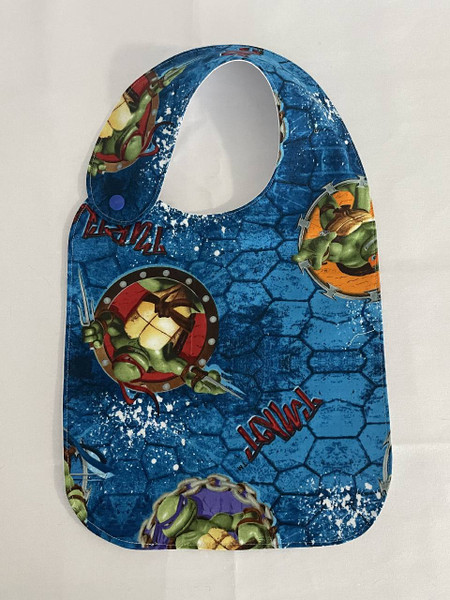 Toddler Bibs / CA-B-T-10: Ninja Turtles (Dark Blue)