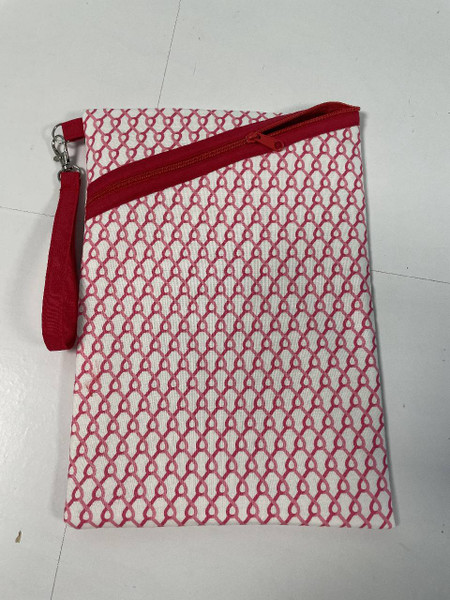 Ipad Bags / B-LI-12: Twist (Pink - White) - Has Handle