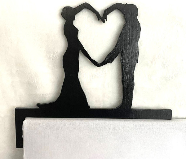 Doorway Toppers / HD-DT-10: Loving Couple (Black)