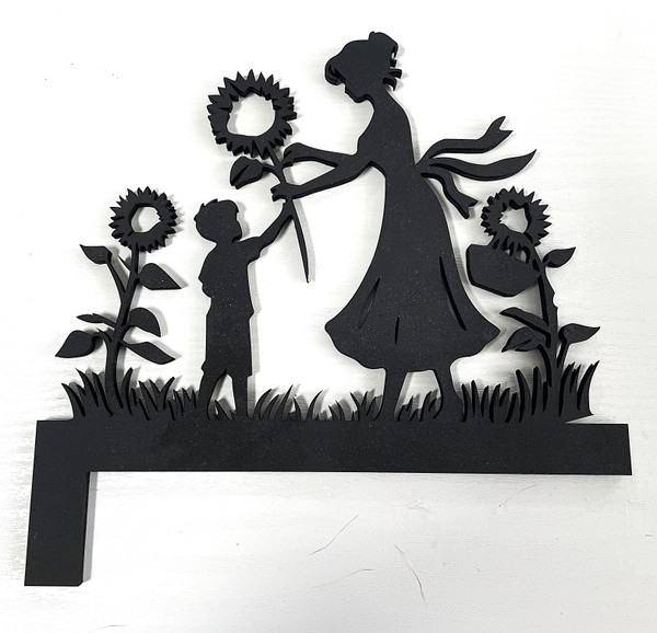 Doorway Toppers / HD-DT-72: Collecting Flowers (Black)