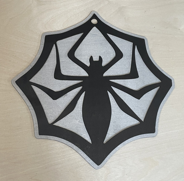 Wall Art - Halloween / SH-HWA-23: Spider (Black / Grey)