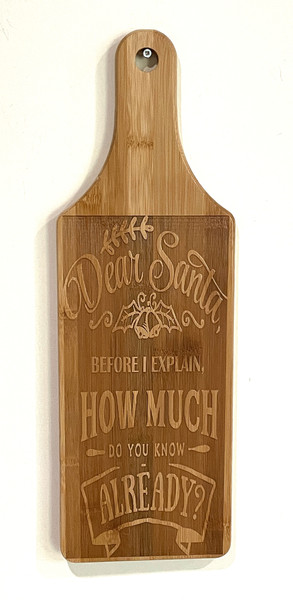 Wall Art - Words of Wisdom / HD-WAWI-66: Dear Santa - Cutting Board Panel