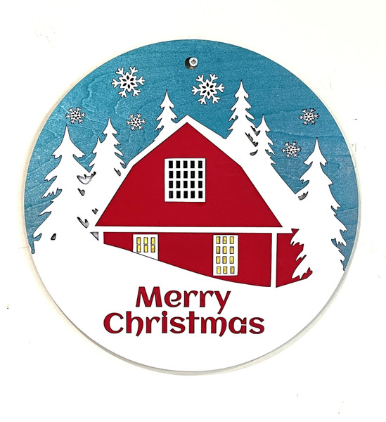 Wall Art - Words of Wisdom / HD-WAWI-117: Merry Christmas  - Large Panel