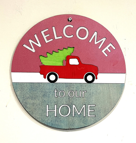 Wall Art - Words of Wisdom / HD-WAWI-121: Welcome to our Home - Large Panel