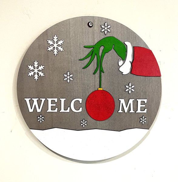 Wall Art - Words of Wisdom / HD-WAWI-132: Grinch Welcome - Large Panel