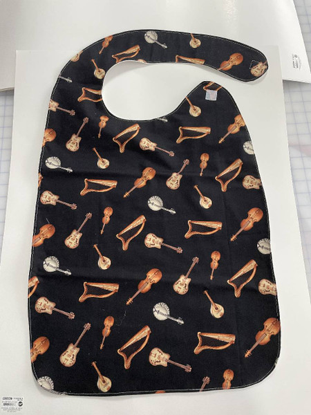 Adult Bibs / CA-B-A-16: Music Instruments