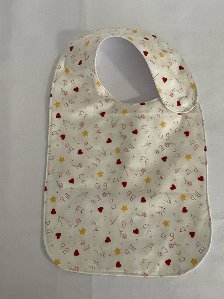 Toddler Bibs / CA-B-T-20: ABC's and Red Hards Hearts