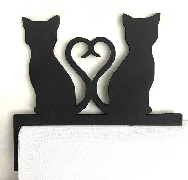 Doorway Toppers / HD-DT-1: Heartfelt Cats (Black)