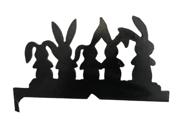 Doorway Toppers / HD-DT-5: 4 Bunnies (Black)