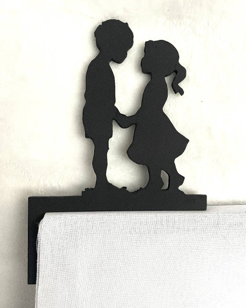 Doorway Toppers / HD-DT-14: Boy and Girl (Black)