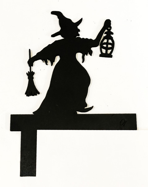 Doorway Toppers / HD-DT-82: Witch and Light (Black)