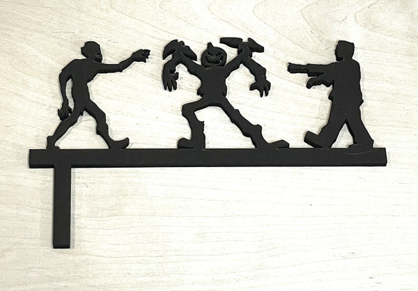 Doorway Toppers / HD-DT-108: Monsters out for a Stroll (Black)