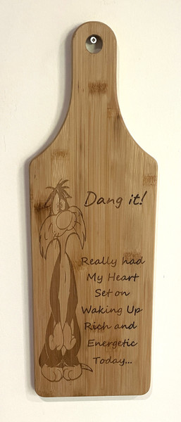 Wall Art - Words of Wisdom / HD-WAWI-27: Sylvester's Day (Natural) - Cutting Board Panel