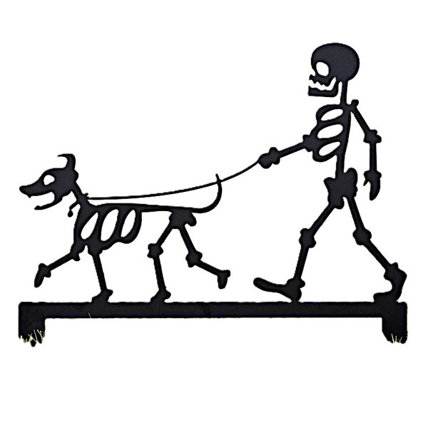 Doorway Toppers / HD-DT-59: Dead walking the Dog (Black)